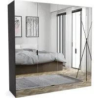 Furnlux Classic FURNLUX Garderobenmatte A Grau 160cm / Hauptfarbe: Grau / Abmessungen: 160 x 60 x 205 cm