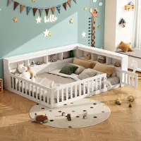 ALFORIGO Tagesbett 140x190 cm, Spanplatte/MDF, mit Ablagefächern, Sofabett mit Steckdose und USB als Bettsofa mit Anleitung für den Zusammenbau, Weiß