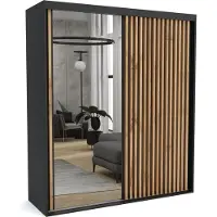 Furnlux Classic FURNLUX Garderobenmatte A Schwarz 190cm / Hauptfarbe: Schwarz / Abmessungen: 190 x 60 x 205 cm