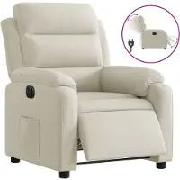 Syfax Relaxsessel Elektrisch Creme Samt