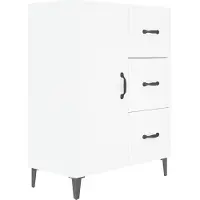 Syfax Sideboard Weiß 69,5x34x90 cm Holzwerkstoff