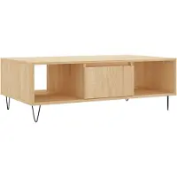 Syfax Couchtisch Sonoma-Eiche 104x60x35 cm Holzwerkstoff
