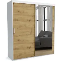 Furnlux Classic FURNLUX Garderobenmatte A Braun Und Weiss 180cm / Hauptfarbe: Braun / Abmessungen: 180 x 60 x 205 cm