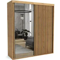 Furnlux Classic FURNLUX Garderobenmatte A Schwarz Und Braun 190cm / Hauptfarbe: Schwarz / Abmessungen: 190 x 60 x 205 cm