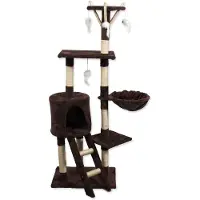 Plaček (good) Ruheplatz Magic Cat Mia mit Spielzeugen braun 35x50x140cm