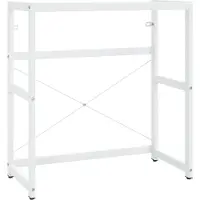 Syfax Badezimmer Waschtischgestell Weiß 79x38x83 cm Eisen