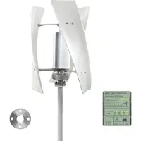 OEM Windturbine, Vertikale Achse, Leiser Betrieb, 24V mit MPPT