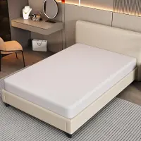 MODFU Matratze 90 x 200 cm, H3, -, ergonomisch, atmungsaktiv, bequem und langlebig, Bezug mit Anti-Rutsch-Partikeln und Griffen, Weiß