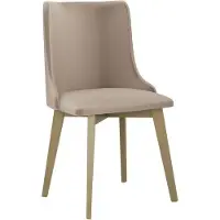 Mirjan 24 Stuhl Monti V, Esszimmerstuhl aus Buchenholz, 48x53x83 cm (Holzfarbe: Sonoma , Stofffarbe: Paros 02)