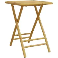 Syfax Gartentisch Klappbar 55x55x75 cm Bambus