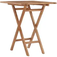 Syfax Gartentisch Klappbar 60×60×75 cm Massivholz Teak