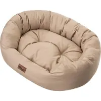Doggy Hundebett mit Wasserdichtes Matratze "Amazing" – Orthopädisches Haustierbett oval für Innen & Außen – 95x75 cm