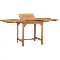 Syfax Gartentisch Ausziehbar (110-160)x80x75 cm Massivholz Teak