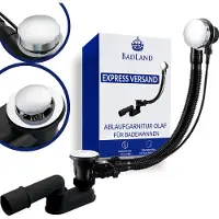 Badland Automatisch Ablaufgarniture für Badewanne OLAF 65 cm