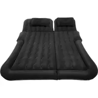 StarTech.com Universelles faltbares Luftbett, Auto-Rücksitz-Matratzen-Set, beflockte Luftmatratze mit Pumpe und Kissen, schwarz