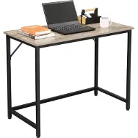 Vasagle Schreibtisch, Kleiner Computerschreibtisch, Büro für Arbeitszimmer, Schlafzimmer, 50 x 100 x 76 cm, Industriedesign, Metallgestell