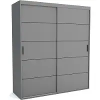 Furnlux Classic FURNLUX Garderobenmatte A Grau 150cm / Hauptfarbe: Grau / Abmessungen: 150 x 60 x 205 cm