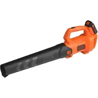 Black & Decker Akku-Laubbläser BLACK+DECKER BCBL200L-QW, 18V, 580m3/h Luftdurchsatz, Inkl. 18V 2Ah Akku und 2Ah Ladegerät