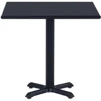 Syfax Gartentisch Schwarz 80x80x75 cm