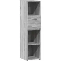 Syfax Highboard Grau Sonoma 30x42,5x124 cm Holzwerkstoff