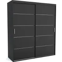 Furnlux Classic FURNLUX Garderobenmatte A Schwarz 130cm / Hauptfarbe: Schwarz / Abmessungen: 130 x 60 x 205 cm