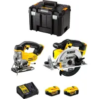 DeWalt kit DCK XR2WP2T (DCS331 + DCS391 + 2 x 5,0 Ah + DCB115 + TSTAK VI)