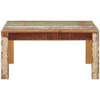 Syfax Couchtisch 80x80x40 cm Altholz Massiv