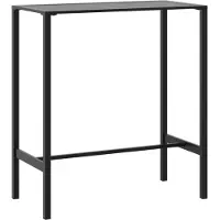 Syfax Bartisch Schwarz 100x50x110 cm Pulverbeschichteter Stahl