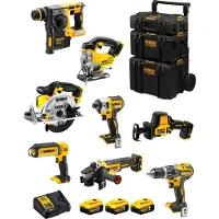 DeWalt Kit DWK804 (DCD796 + DCH273 + DCG405 + DCF887 + DCS331 + DCS369 + DCS391 + DCL050 + 3 x 5,0 Ah + DCB115 + 3en1 Caddy)