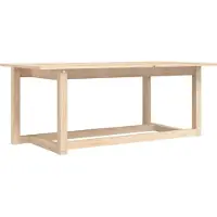 Syfax Couchtisch 110x55x45 cm Massivholz Kiefer