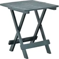 Syfax Gartentisch Klappbar Grün 45x43x50 cm Kunststoff