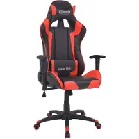 Syfax Bürostuhl Gaming-Stuhl Neigbar Kunstleder Rot