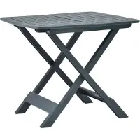 Syfax Gartentisch Klappbar Grün 79x72x70 cm Kunststoff