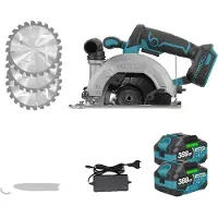 OEM Kreissäge, bürstenloser Motor, einstellbare Schnitttiefe, 2xBatterie Set