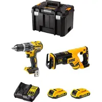 DeWalt Kit DWK205 (DCD796 + DCS367 + 2 x 2,0 Ah + DCB107 + TSTAK VI)