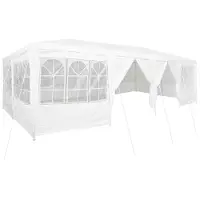 Syfax Party-Zelt 800 x 400 x 266 cm Weiß Polyethylen