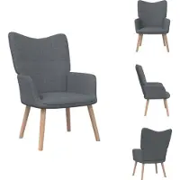 vidaXL Relaxsessel Dunkelgrau Stoff - Sessel