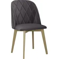 Mirjan 24 Stuhl Monti III Pik Raute, Esszimmerstuhl aus Buchenholz, Stilvoll Polsterstuhl, Wohnzimmer (Holzfarbe: Sonoma Eiche, Stofffarbe: Riviera 97)