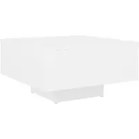 Syfax Couchtisch Weiß 60x60x31,5 cm Holzwerkstoff