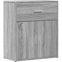 Syfax Sideboard Grau Sonoma-Eiche 60x31x70 cm Holzwerkstoff