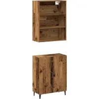 Syfax Sideboard mit Wandschrank Altholz-Optik Holzwerkstoff