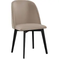 Mirjan 24 Stuhl Monti III, Esszimmerstuhl aus Buchenholz, 48x55x83 cm (Holzfarbe: Schwarz, Stofffarbe: Paros 02)