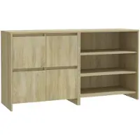Syfax 2-tlg. Sideboard Sonoma-Eiche Holzwerkstoff