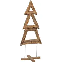 Syfax Weihnachtsbaum Braun 90 cm Massivholz Teak