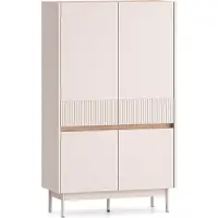 Furnlux Classic FURNLUX Anrichte Dunea Eiche Und Beige 92cm / Hauptfarbe: Beige / Abmessungen: 92 x 156 x 40 cm