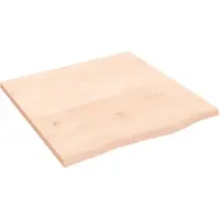 Syfax Waschtischplatte 60x60x2 cm Massivholz Unbehandelt