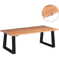 Syfax Couchtisch Massivholz Akazie 110x60x40 cm