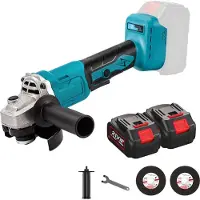 OEM Winkelschleifer, bürstenloser Motor, stufenlose Geschwindigkeitsregelung, Mit 2 Batterien - B