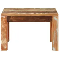Syfax Couchtisch 55x55x35 cm Altholz Massiv