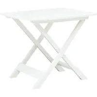 Syfax Gartentisch Klappbar Weiß 79 x 72 x 70 cm Kunststoff
